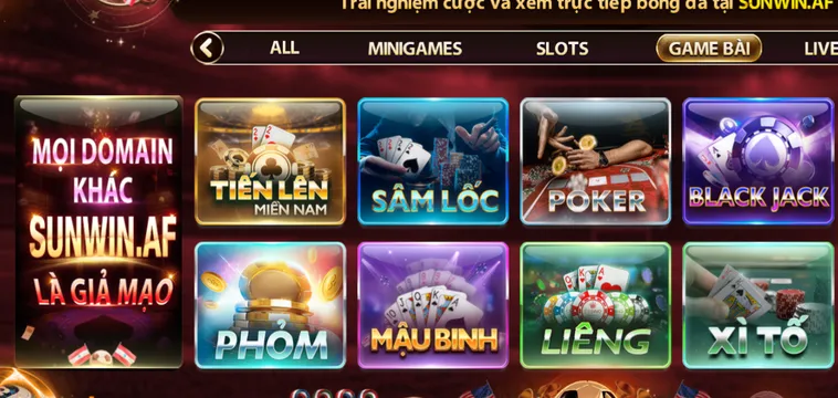 Sảnh Game Bài SunWin Đẳng Cấp Mang Lại Cơ Hội Chiến Thắng Khủng Cho Người Chơi