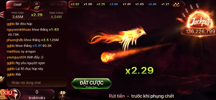Minigame Sun Phụng Tại SunWin Săn Tiền Thưởng Khủng Với Phượng Hoàng Lửa